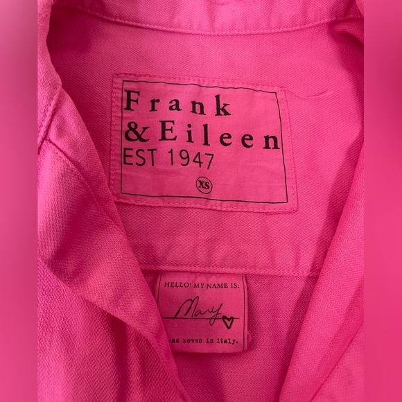 Frank & Eileen Mary Shirt Dress Bright Pink Size XS - Picture 2 of 6